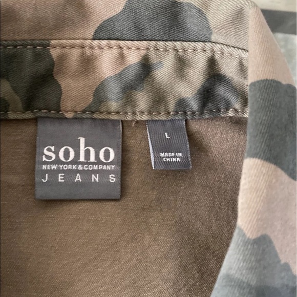 New York and Company Camouflage Jacket Large - Picture 5 of 8